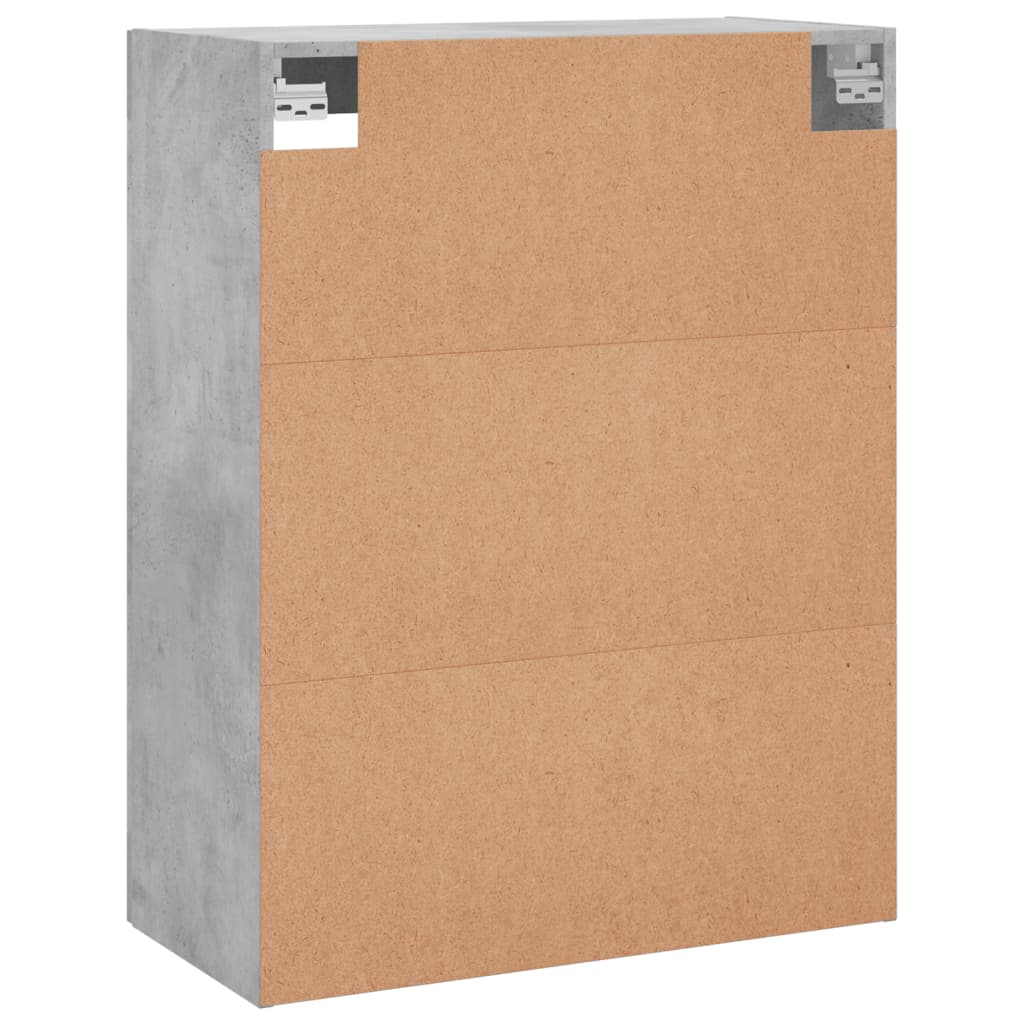 Hangkasten 2 st bewerkt hout betongrijs is nu te koop bij PeponiXL, paradijselijk wonen!