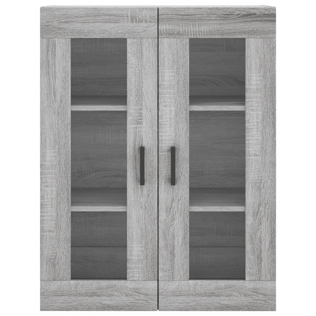 Hangkasten 2 st bewerkt hout grijs sonoma eikenkleurig is nu te koop bij PeponiXL, paradijselijk wonen!