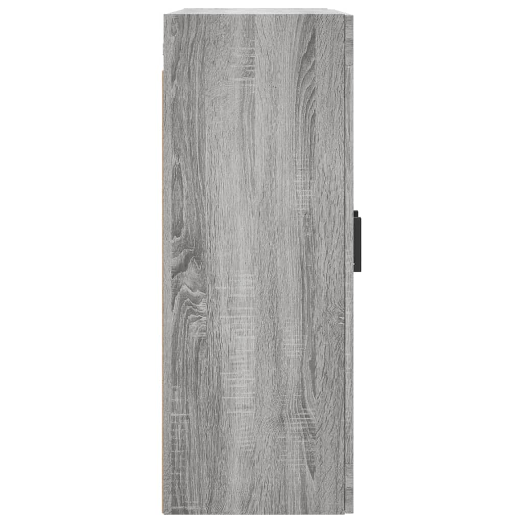 Hangkasten 2 st bewerkt hout grijs sonoma eikenkleurig is nu te koop bij PeponiXL, paradijselijk wonen!