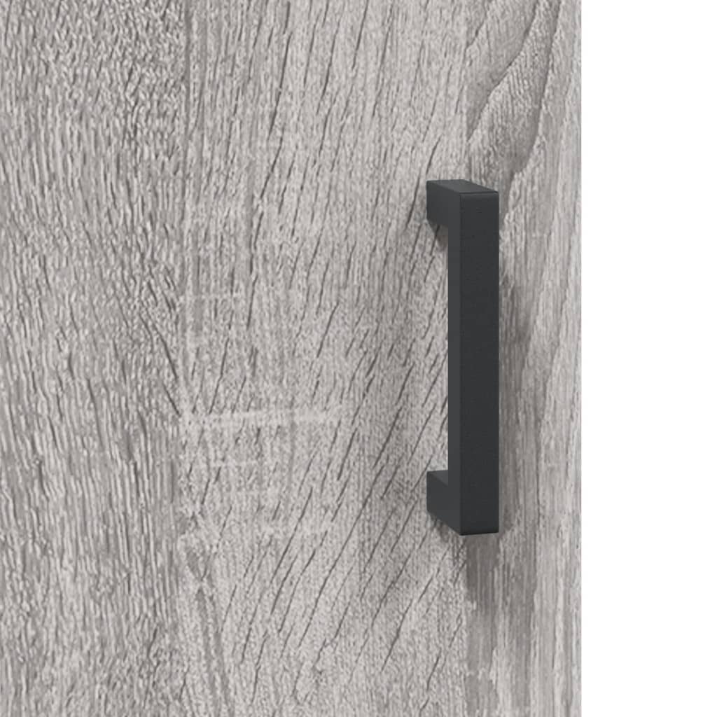 Hangkasten 2 st bewerkt hout grijs sonoma eikenkleurig is nu te koop bij PeponiXL, paradijselijk wonen!