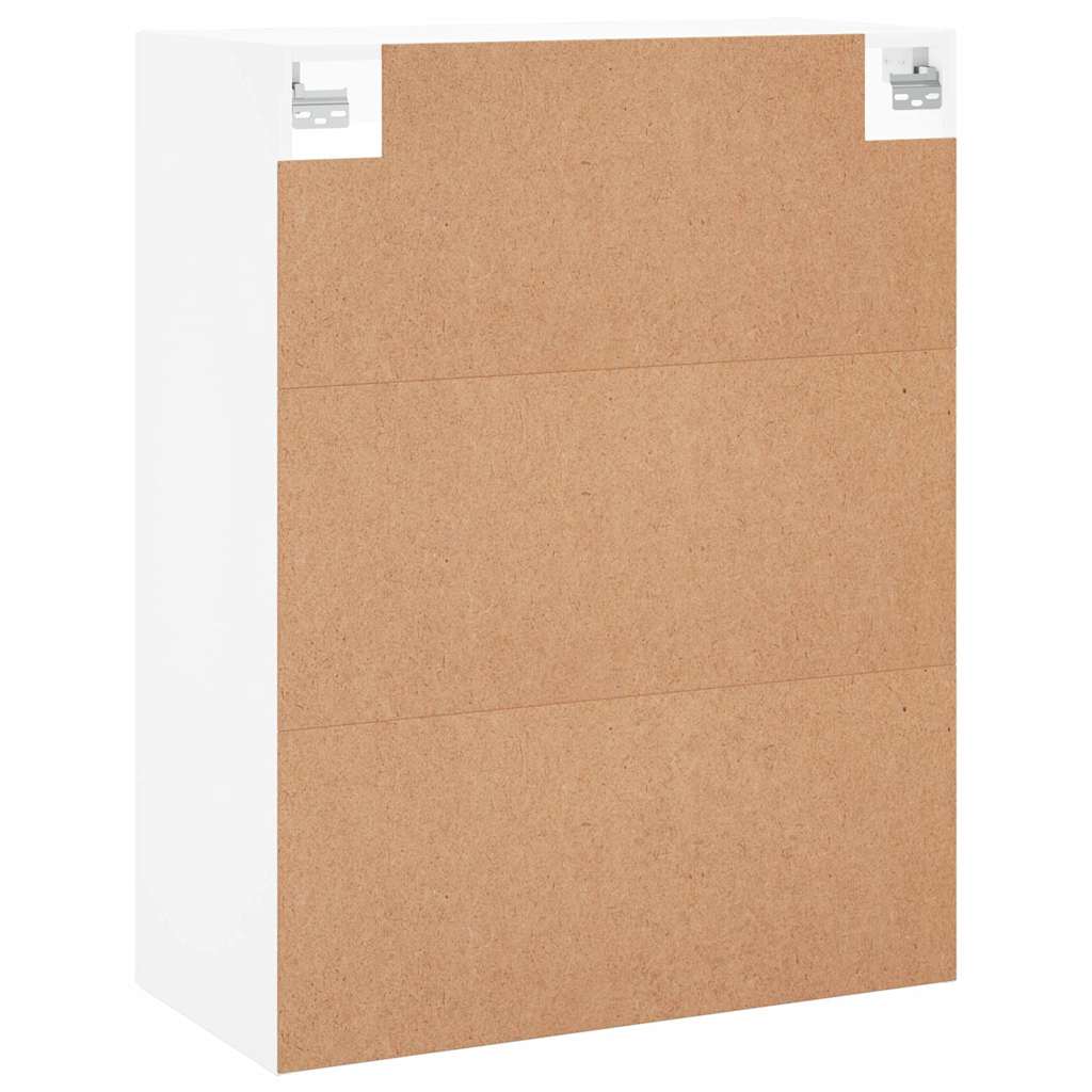 Hangkasten 2 st bewerkt hout wit is nu te koop bij PeponiXL, paradijselijk wonen!