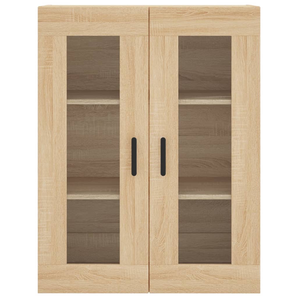 Hangkasten 2 st bewerkt hout sonoma eikenkleurig is nu te koop bij PeponiXL, paradijselijk wonen!