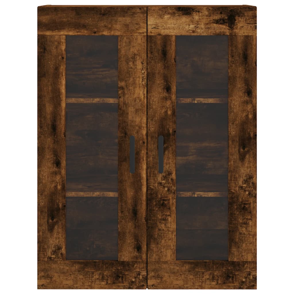 Hangkasten 2 st bewerkt hout gerookt eikenkleurig is nu te koop bij PeponiXL, paradijselijk wonen!