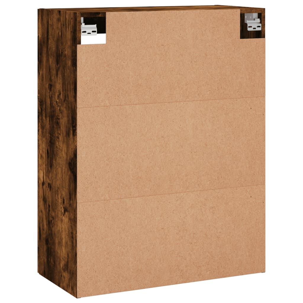 Hangkasten 2 st bewerkt hout gerookt eikenkleurig is nu te koop bij PeponiXL, paradijselijk wonen!