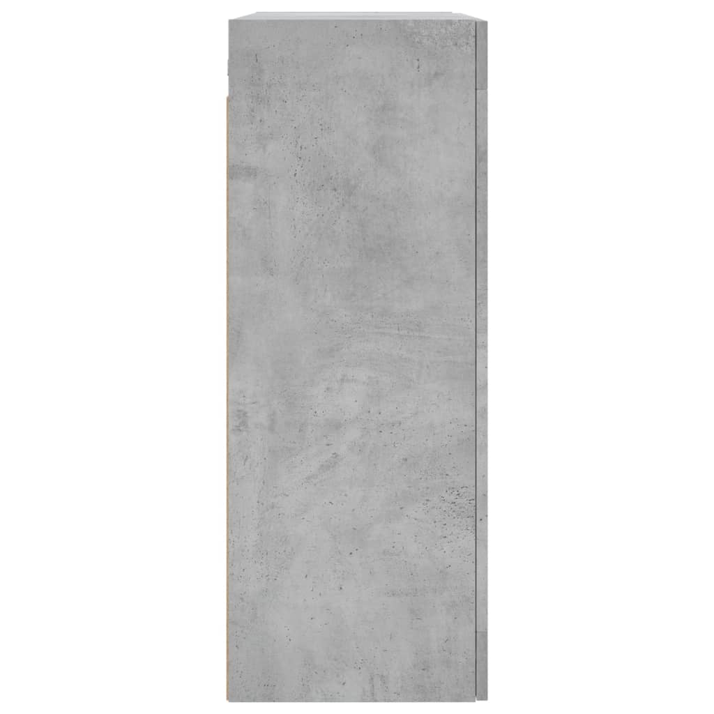 Hangkasten 2 st bewerkt hout betongrijs is nu te koop bij PeponiXL, paradijselijk wonen!