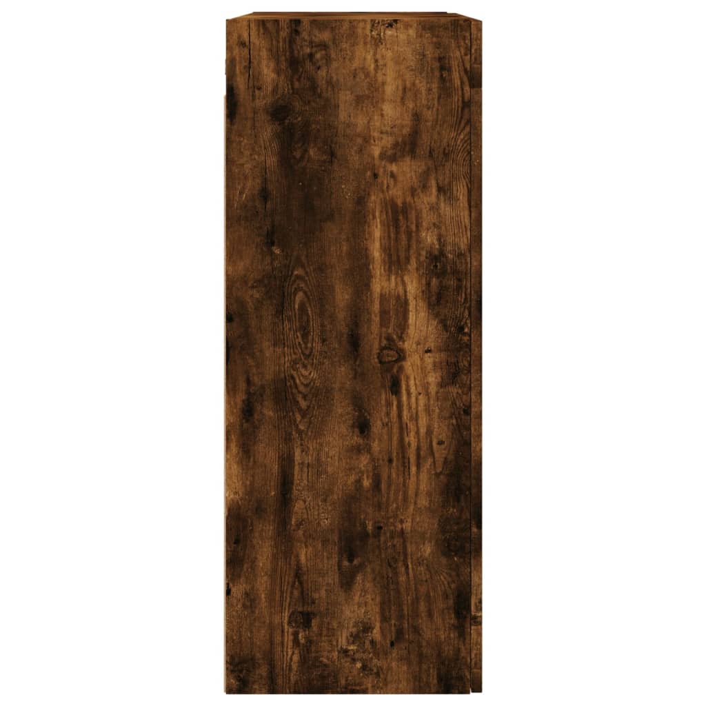 Hangkasten 2 st bewerkt hout gerookt eikenkleurig is nu te koop bij PeponiXL, paradijselijk wonen!
