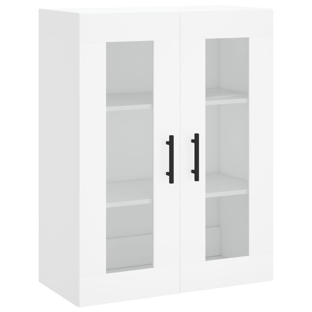Hangkasten 2 st bewerkt hout wit is nu te koop bij PeponiXL, paradijselijk wonen!