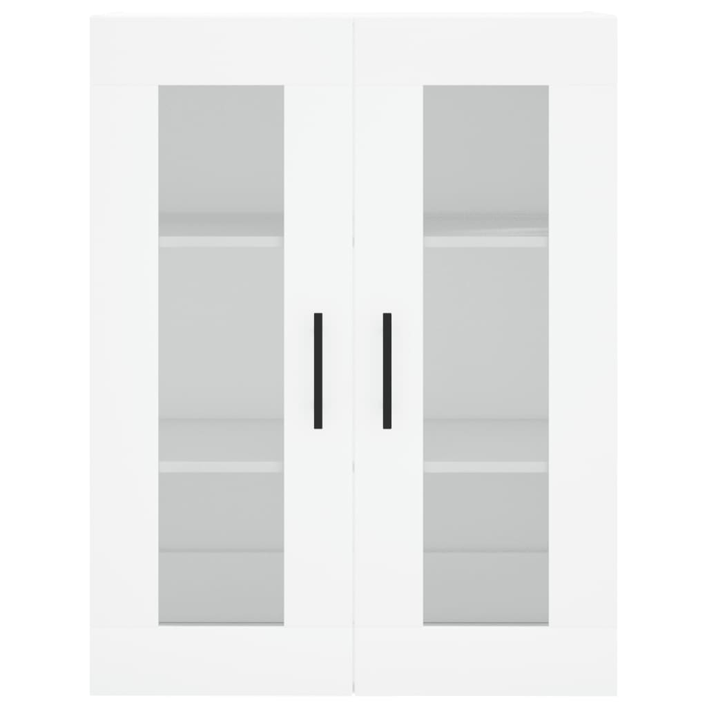 Hangkasten 2 st bewerkt hout wit is nu te koop bij PeponiXL, paradijselijk wonen!