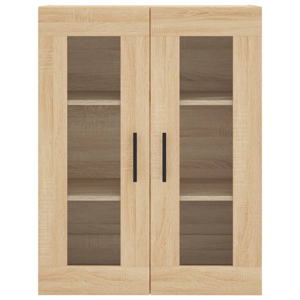 Hangkasten 2 st bewerkt hout sonoma eikenkleurig is nu te koop bij PeponiXL, paradijselijk wonen!