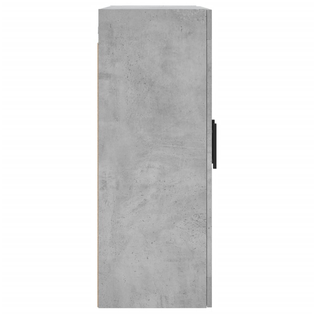 Hangkasten 2 st bewerkt hout betongrijs is nu te koop bij PeponiXL, paradijselijk wonen!