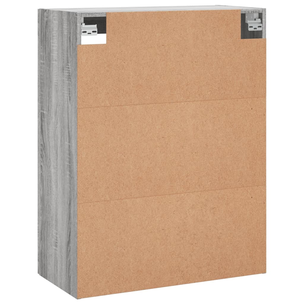 Hangkasten 2 st bewerkt hout grijs sonoma eikenkleurig is nu te koop bij PeponiXL, paradijselijk wonen!