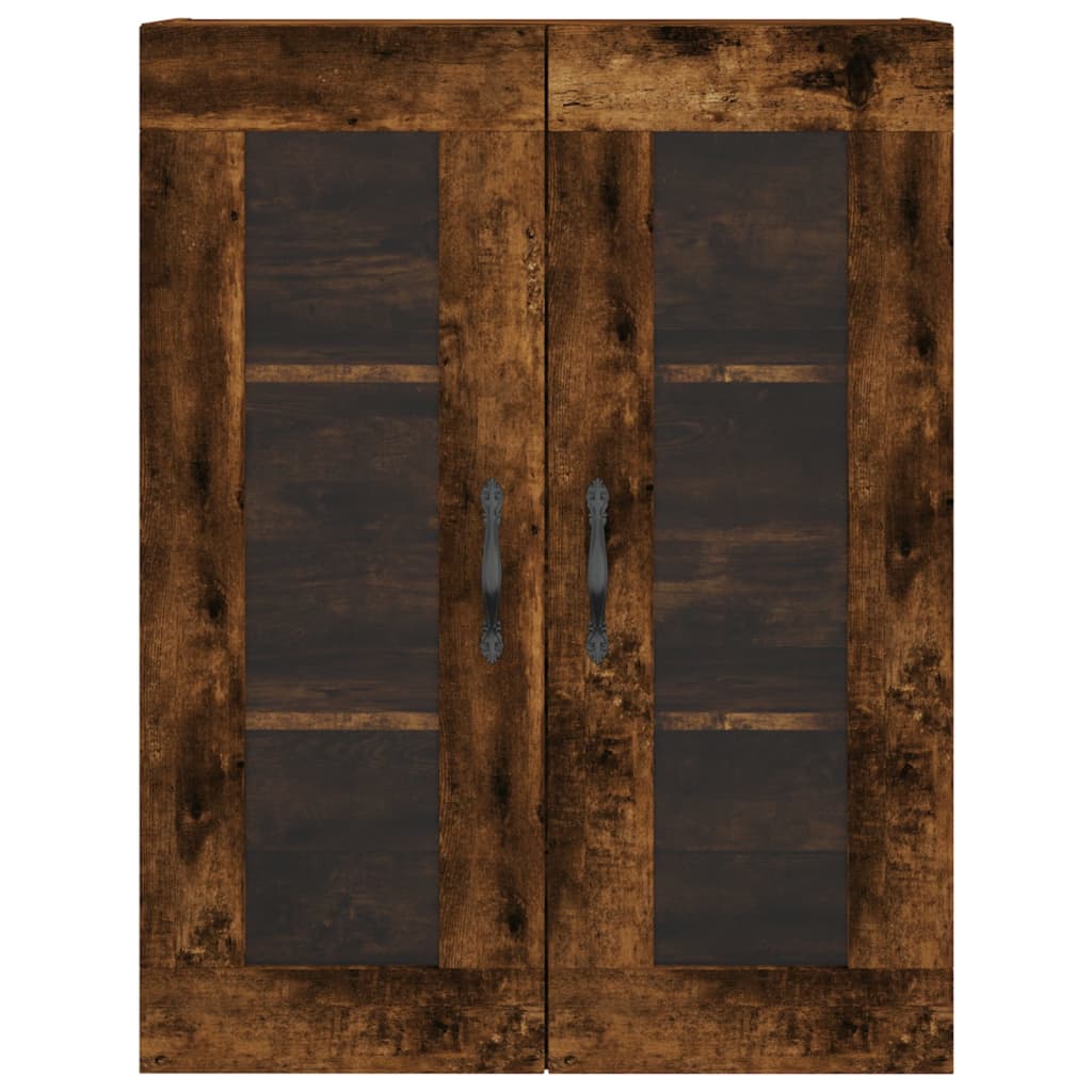 Hangkasten 2 st bewerkt hout gerookt eikenkleurig is nu te koop bij PeponiXL, paradijselijk wonen!