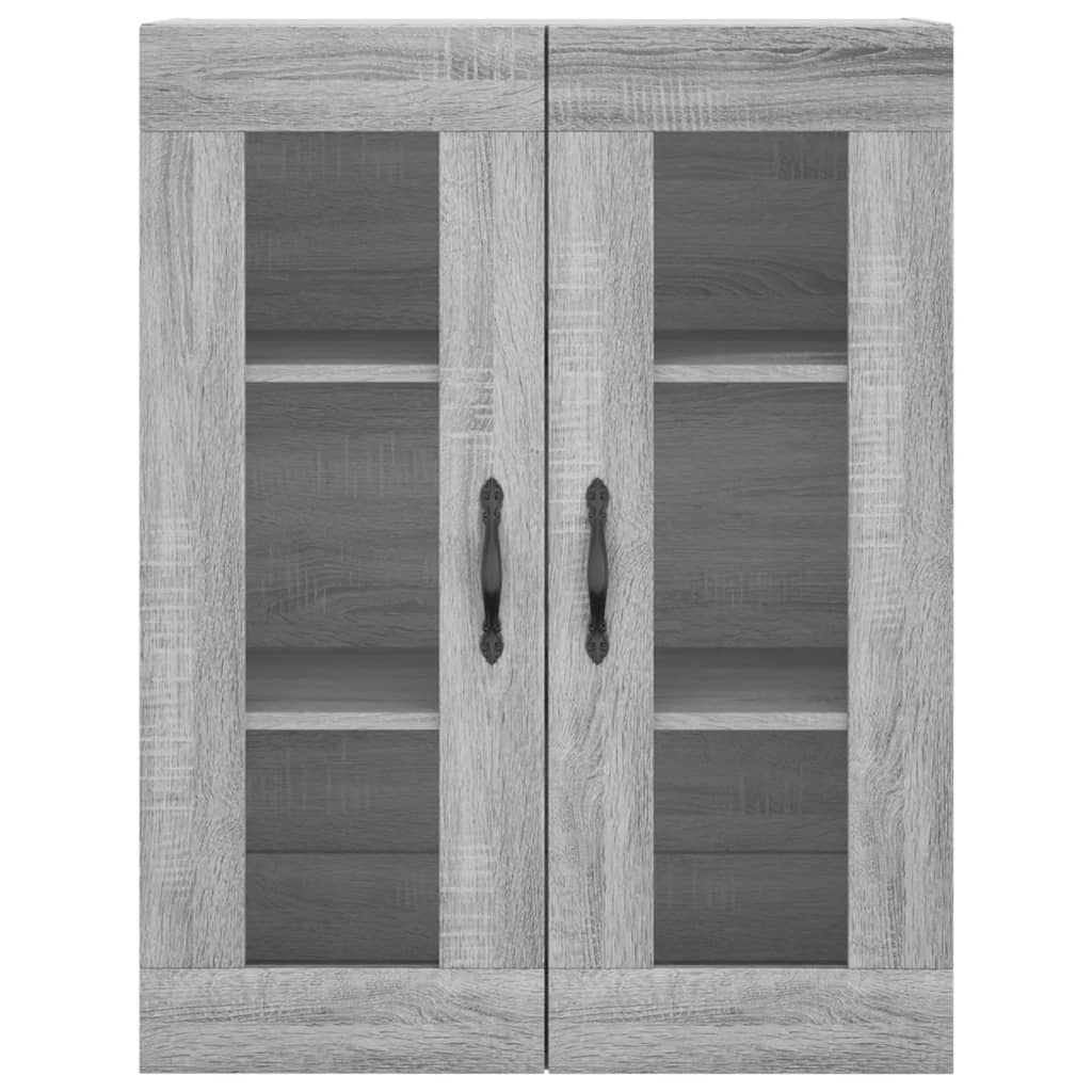 Hangkasten 2 st bewerkt hout grijs sonoma eikenkleurig is nu te koop bij PeponiXL, paradijselijk wonen!
