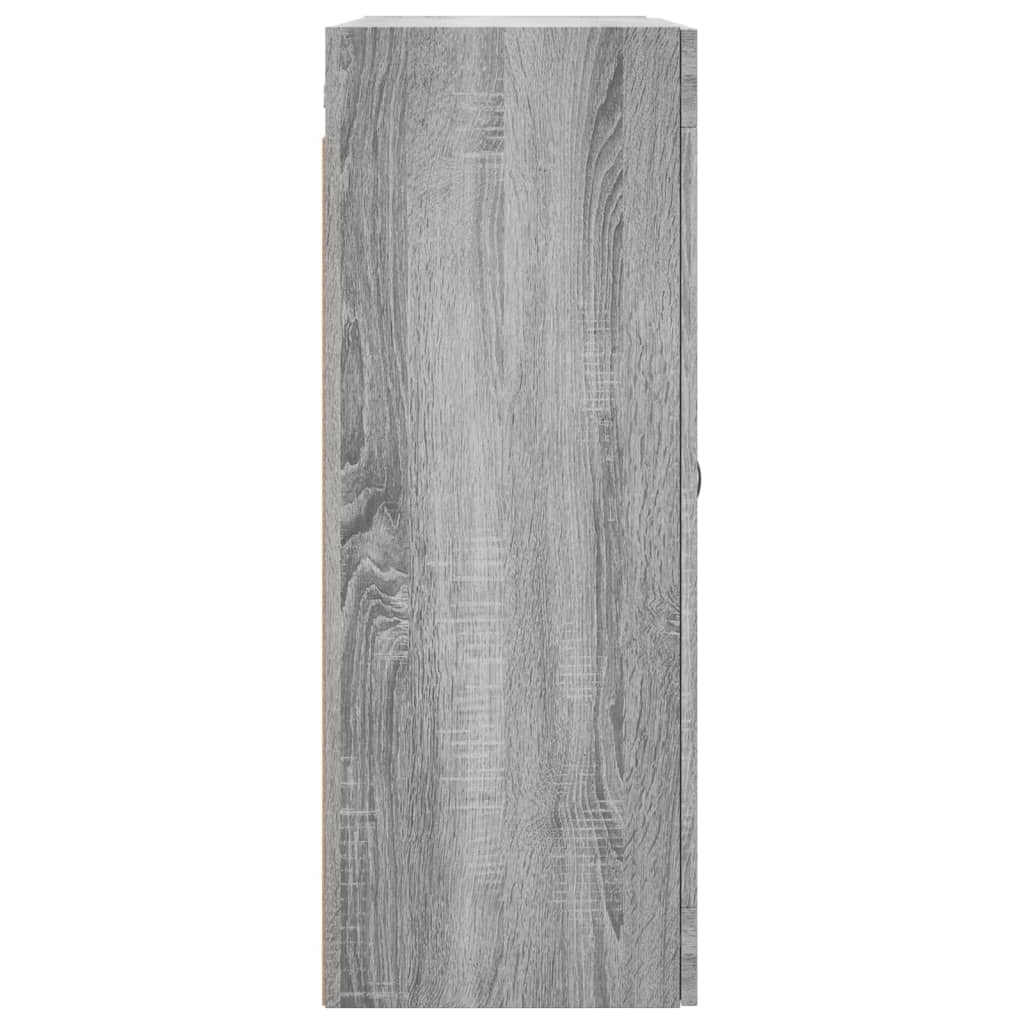 Hangkasten 2 st bewerkt hout grijs sonoma eikenkleurig is nu te koop bij PeponiXL, paradijselijk wonen!