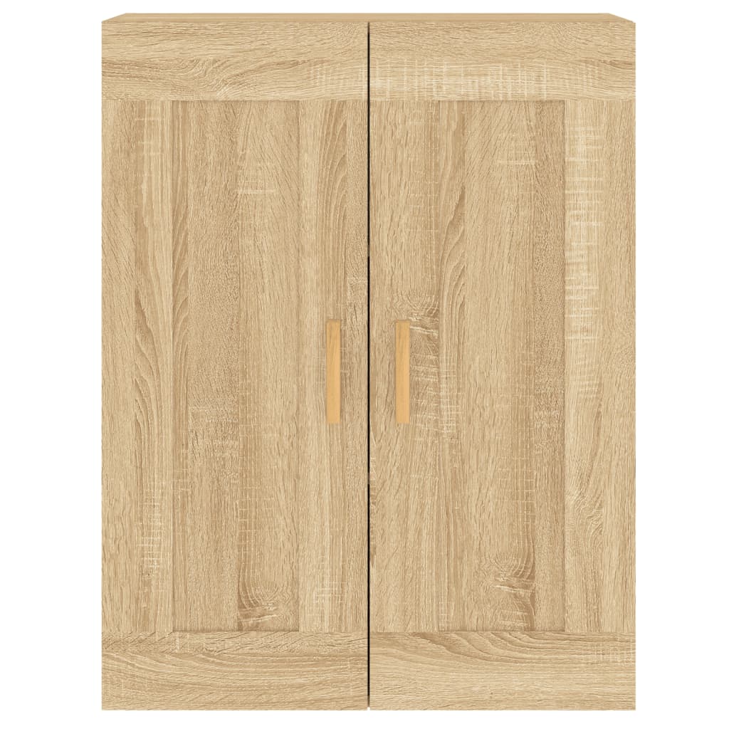Hangkasten 2 st bewerkt hout sonoma eikenkleurig is nu te koop bij PeponiXL, paradijselijk wonen!