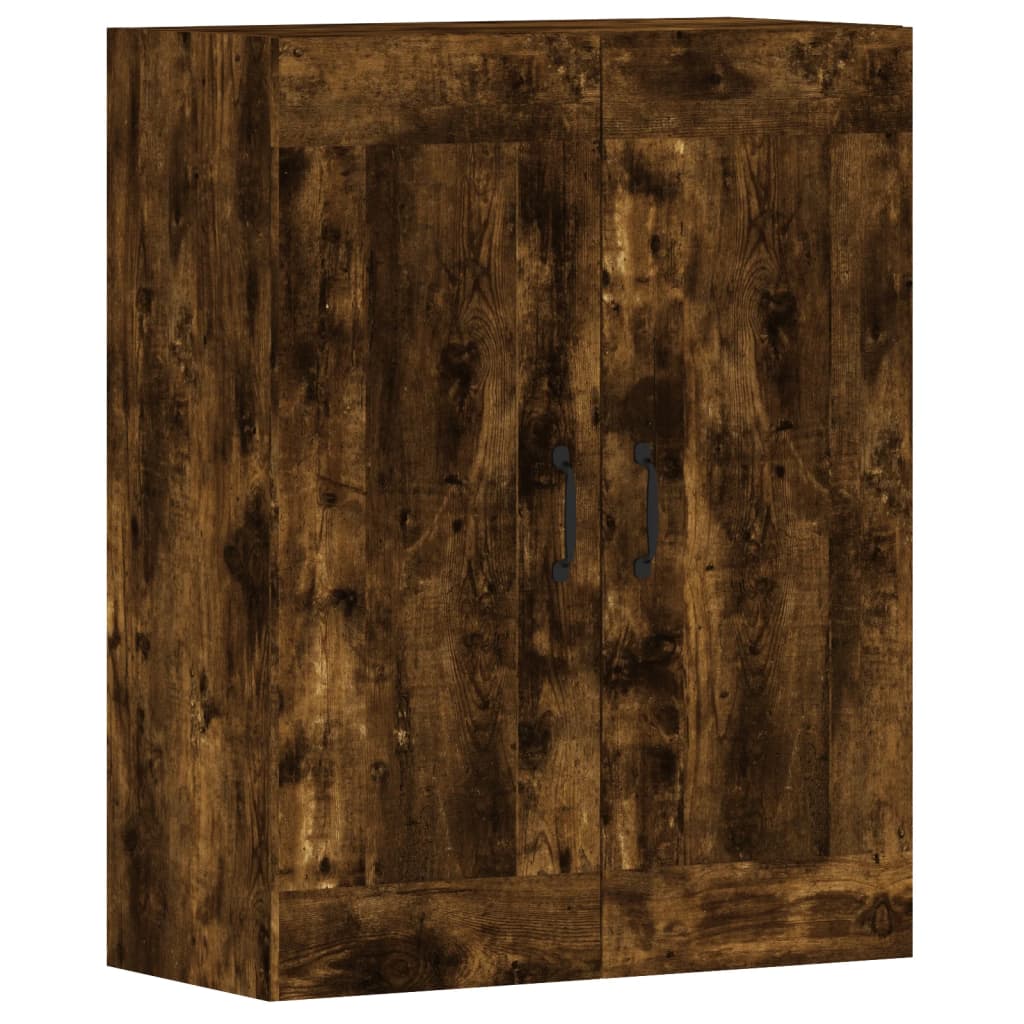 Hangkasten 2 st bewerkt hout gerookt eikenkleurig is nu te koop bij PeponiXL, paradijselijk wonen!