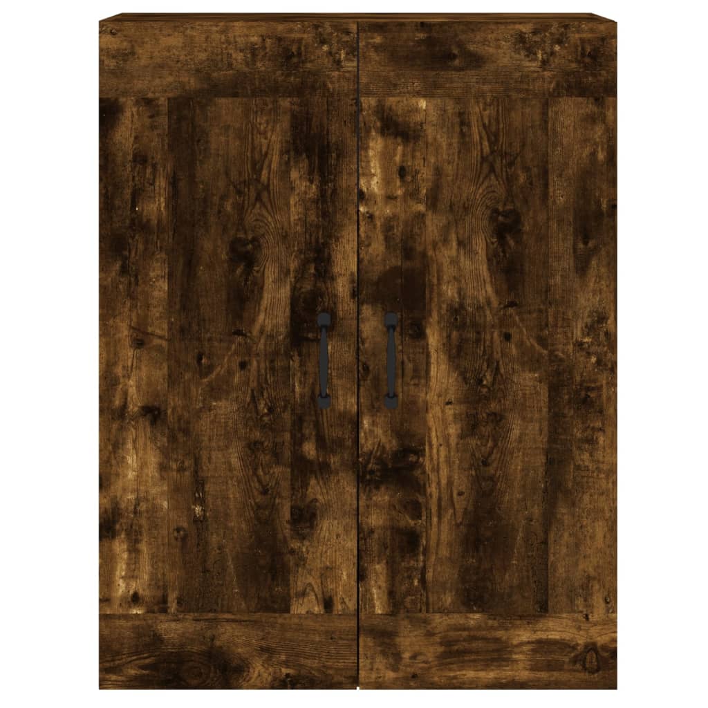 Hangkasten 2 st bewerkt hout gerookt eikenkleurig is nu te koop bij PeponiXL, paradijselijk wonen!