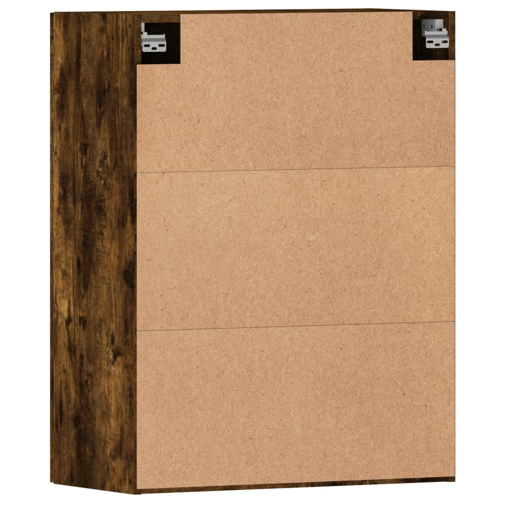 Hangkasten 2 st bewerkt hout gerookt eikenkleurig is nu te koop bij PeponiXL, paradijselijk wonen!