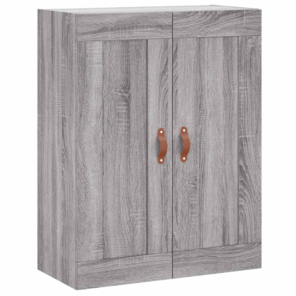 Hangkasten 2 st bewerkt hout grijs sonoma eikenkleurig is nu te koop bij PeponiXL, paradijselijk wonen!