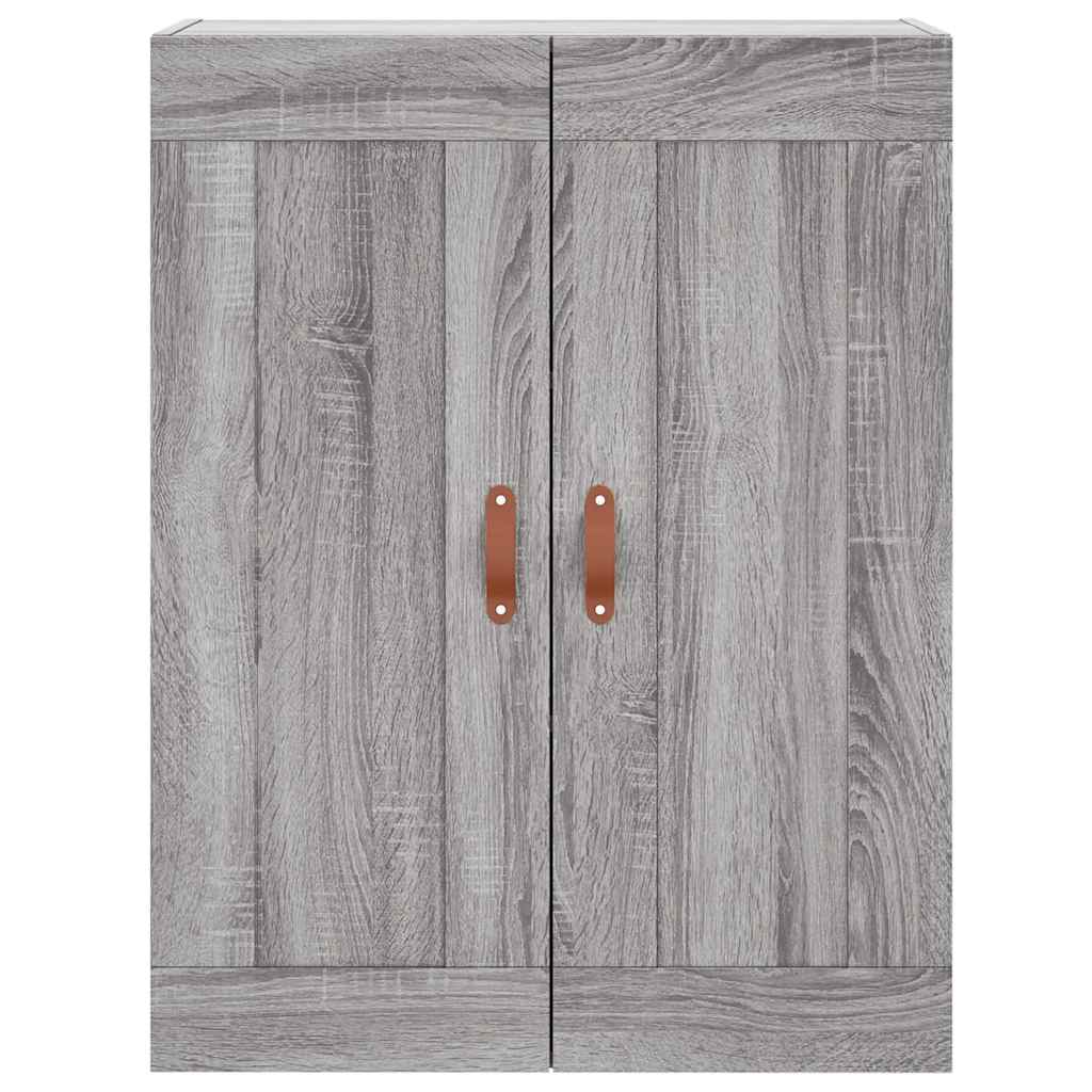 Hangkasten 2 st bewerkt hout grijs sonoma eikenkleurig is nu te koop bij PeponiXL, paradijselijk wonen!