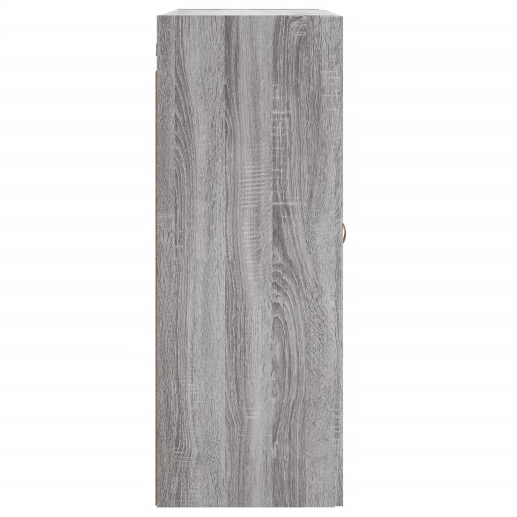 Hangkasten 2 st bewerkt hout grijs sonoma eikenkleurig is nu te koop bij PeponiXL, paradijselijk wonen!