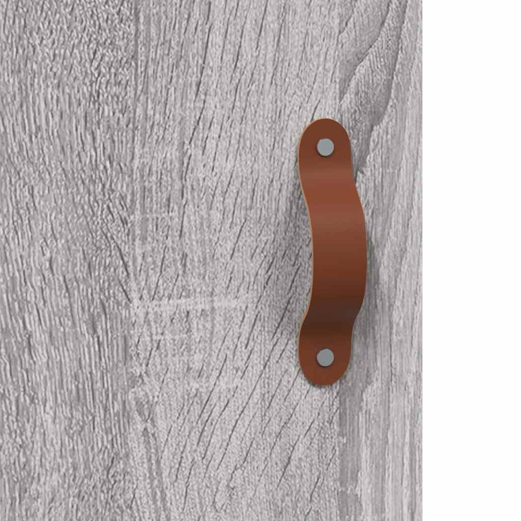 Hangkasten 2 st bewerkt hout grijs sonoma eikenkleurig is nu te koop bij PeponiXL, paradijselijk wonen!
