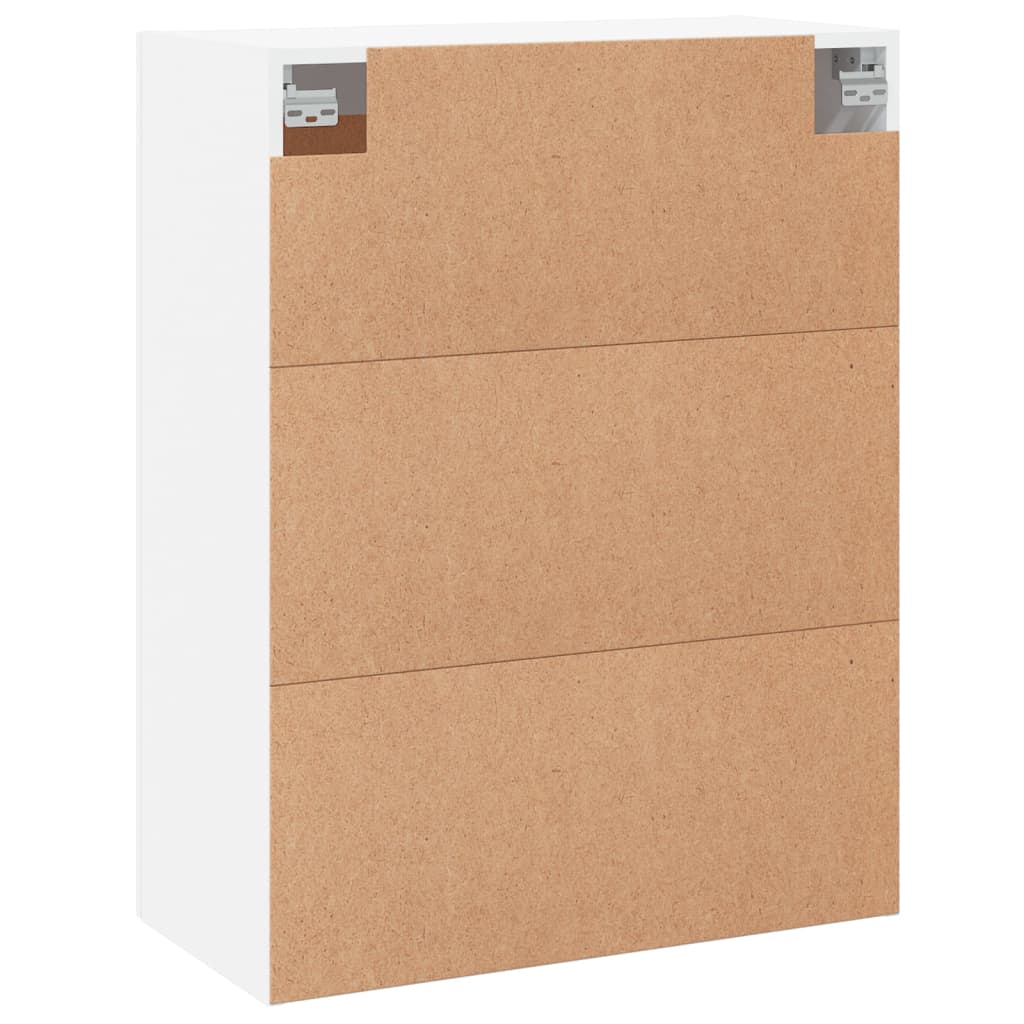 Hangkasten 2 st bewerkt hout wit is nu te koop bij PeponiXL, paradijselijk wonen!