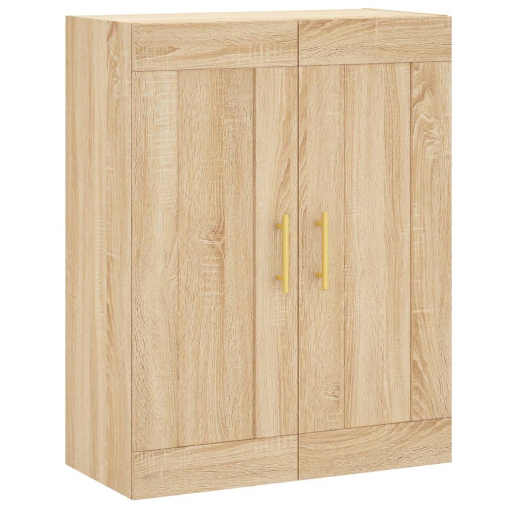 Hangkasten 2 st bewerkt hout sonoma eikenkleurig is nu te koop bij PeponiXL, paradijselijk wonen!