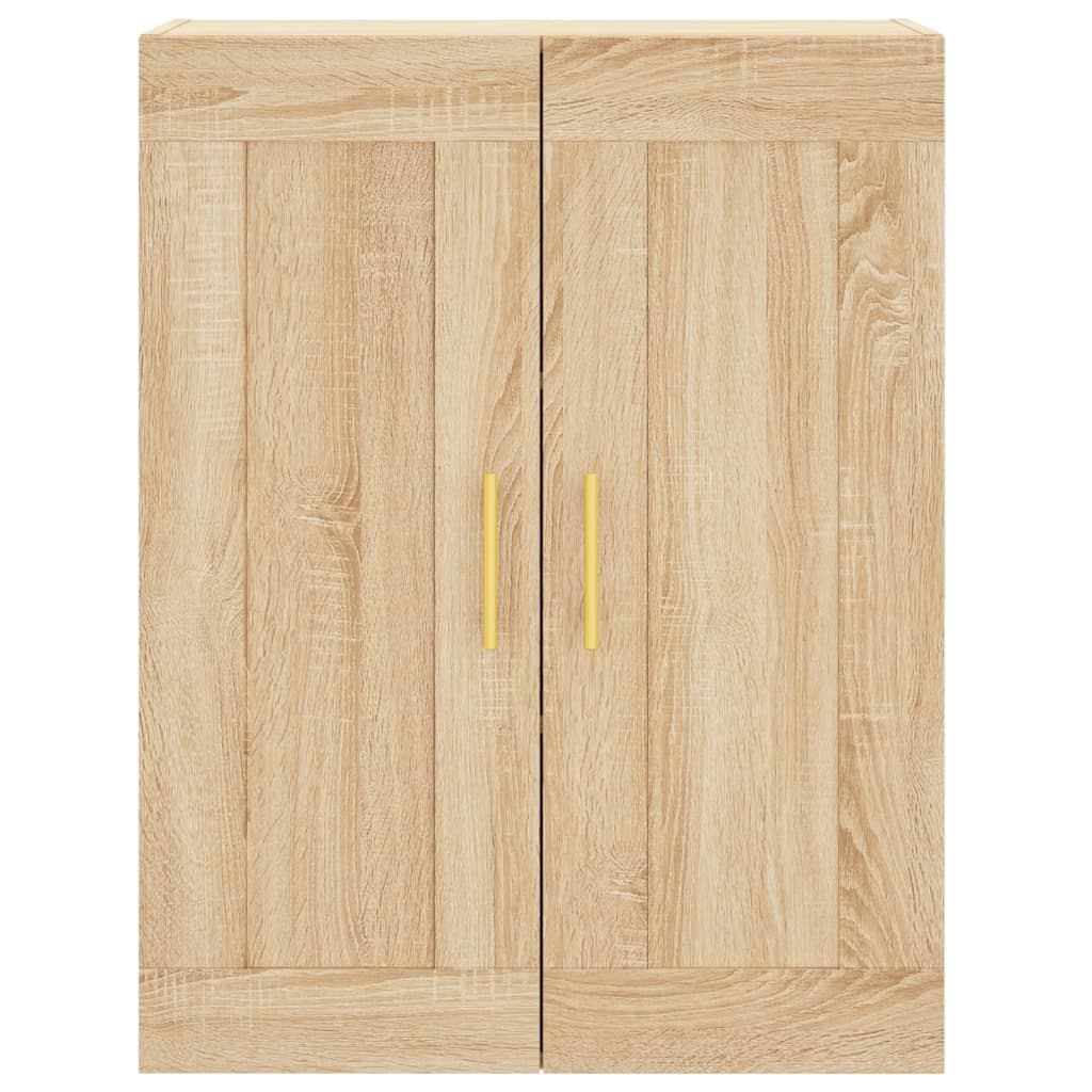 Hangkasten 2 st bewerkt hout sonoma eikenkleurig is nu te koop bij PeponiXL, paradijselijk wonen!