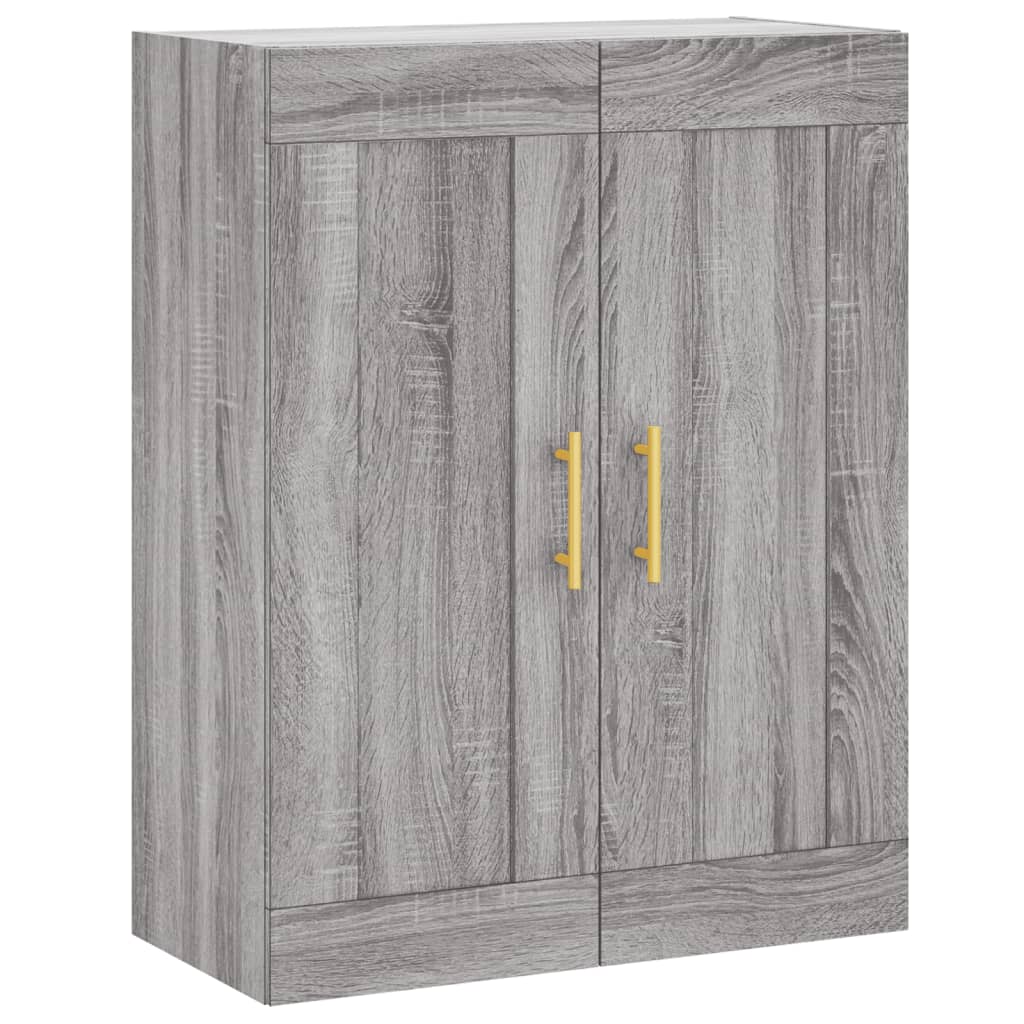Hangkasten 2 st bewerkt hout grijs sonoma eikenkleurig is nu te koop bij PeponiXL, paradijselijk wonen!