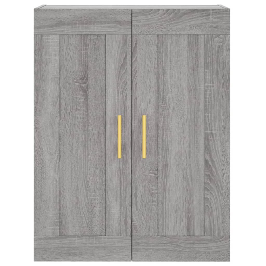 Hangkasten 2 st bewerkt hout grijs sonoma eikenkleurig is nu te koop bij PeponiXL, paradijselijk wonen!
