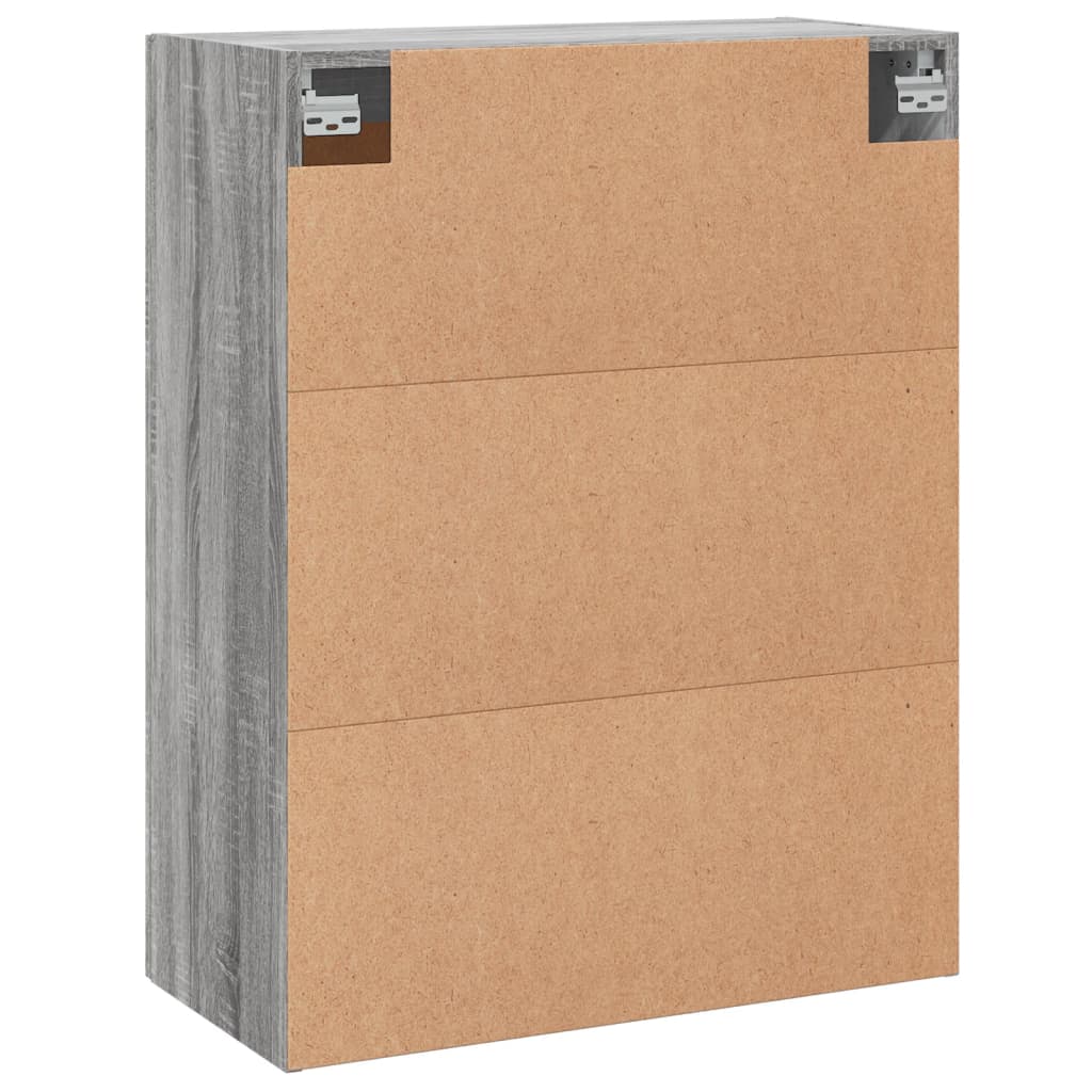 Hangkasten 2 st bewerkt hout grijs sonoma eikenkleurig is nu te koop bij PeponiXL, paradijselijk wonen!