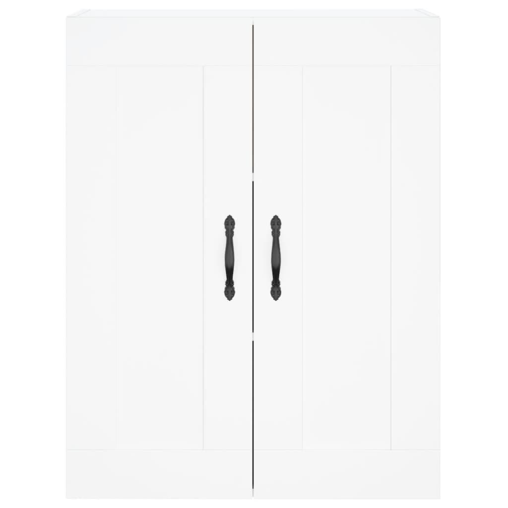 Hangkasten 2 st bewerkt hout wit is nu te koop bij PeponiXL, paradijselijk wonen!