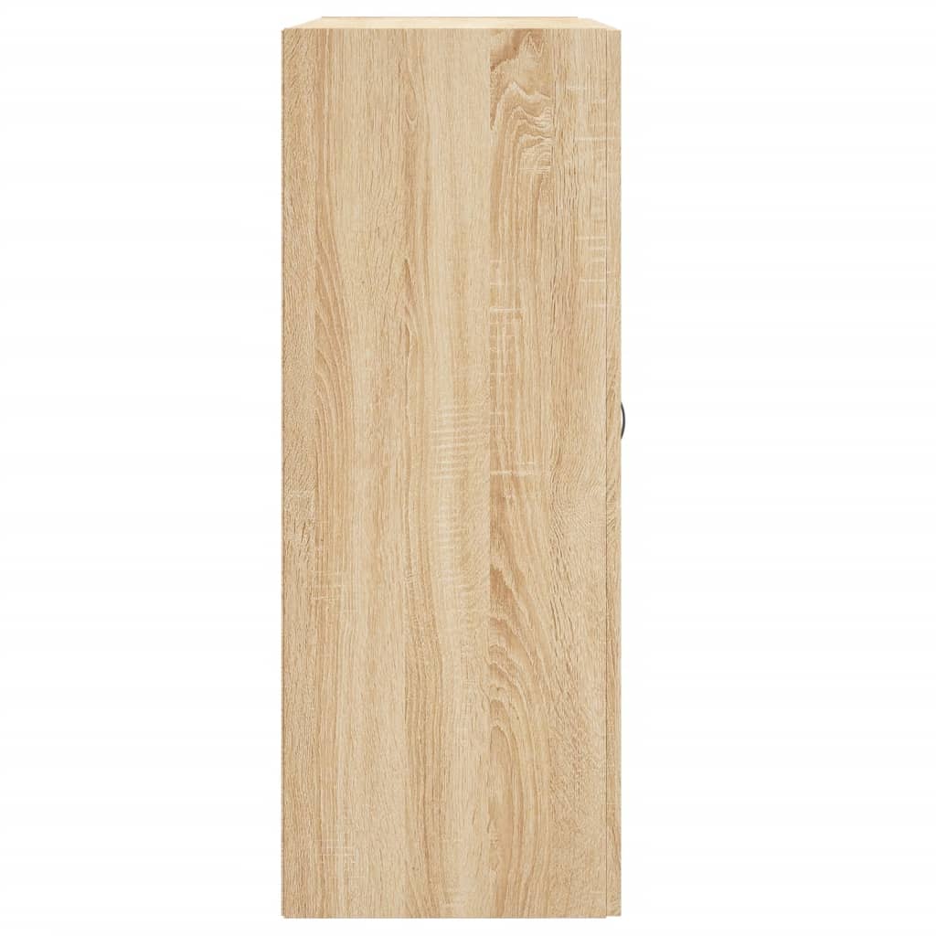 Hangkasten 2 st bewerkt hout sonoma eikenkleurig is nu te koop bij PeponiXL, paradijselijk wonen!