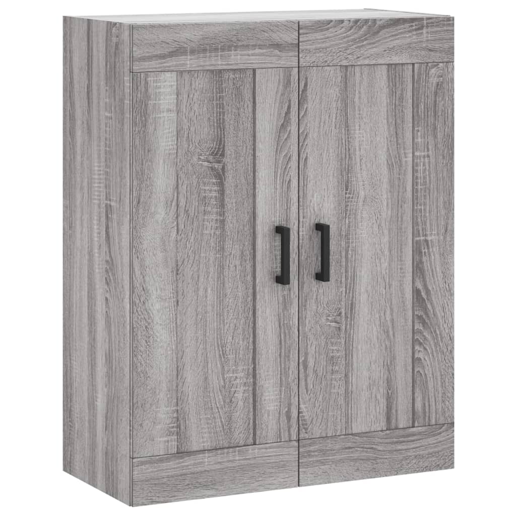 Hangkasten 2 st bewerkt hout grijs sonoma eikenkleurig is nu te koop bij PeponiXL, paradijselijk wonen!