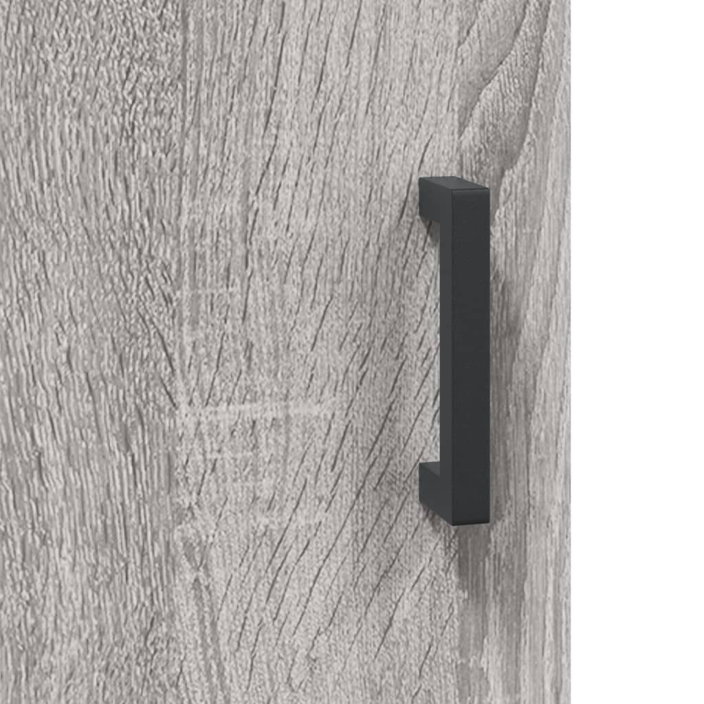 Hangkasten 2 st bewerkt hout grijs sonoma eikenkleurig is nu te koop bij PeponiXL, paradijselijk wonen!