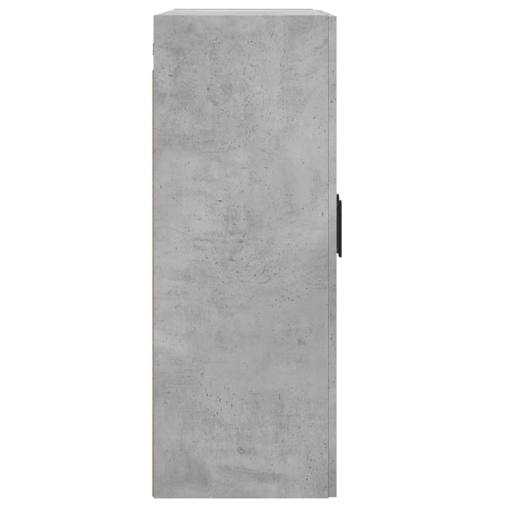 Hangkasten 2 st bewerkt hout betongrijs is nu te koop bij PeponiXL, paradijselijk wonen!