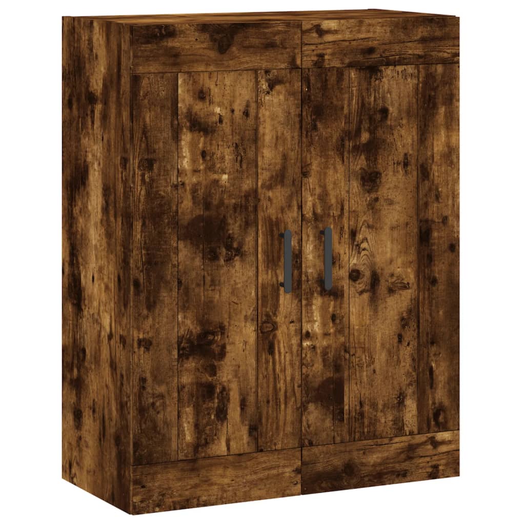 Hangkasten 2 st bewerkt hout gerookt eikenkleurig is nu te koop bij PeponiXL, paradijselijk wonen!