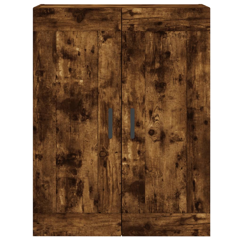 Hangkasten 2 st bewerkt hout gerookt eikenkleurig is nu te koop bij PeponiXL, paradijselijk wonen!