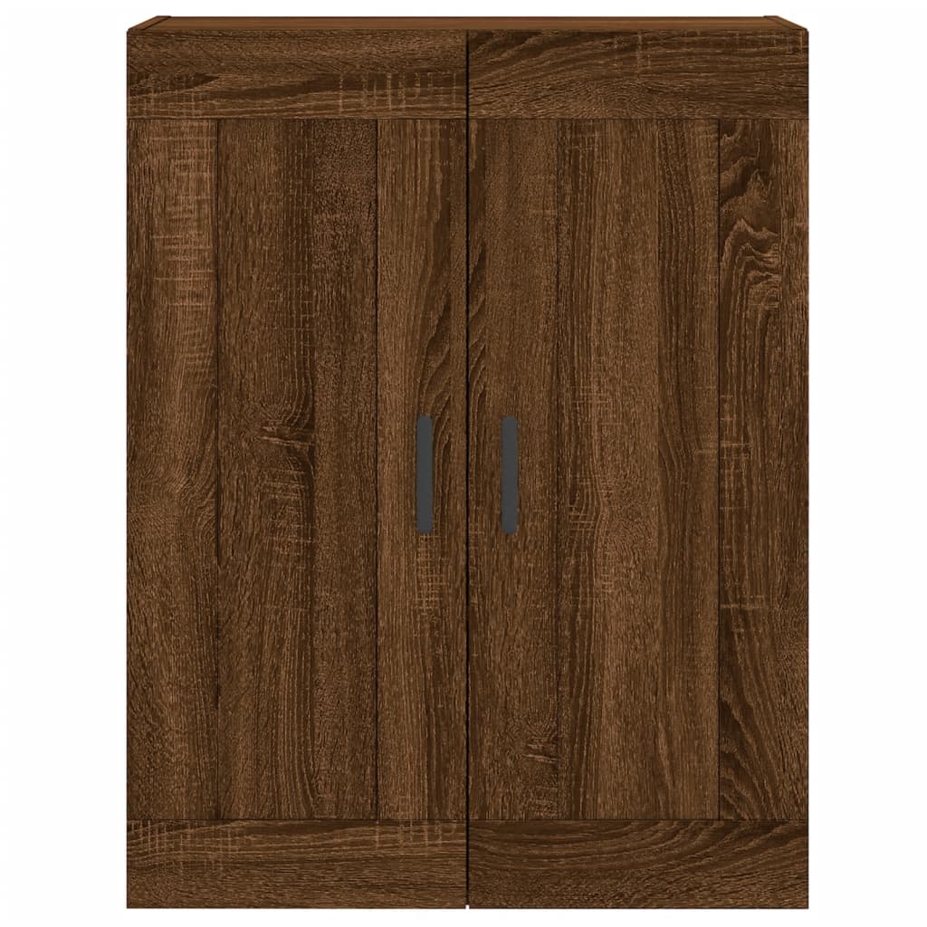 Hangkasten 2 st bewerkt hout bruin eikenkleur is nu te koop bij PeponiXL, paradijselijk wonen!