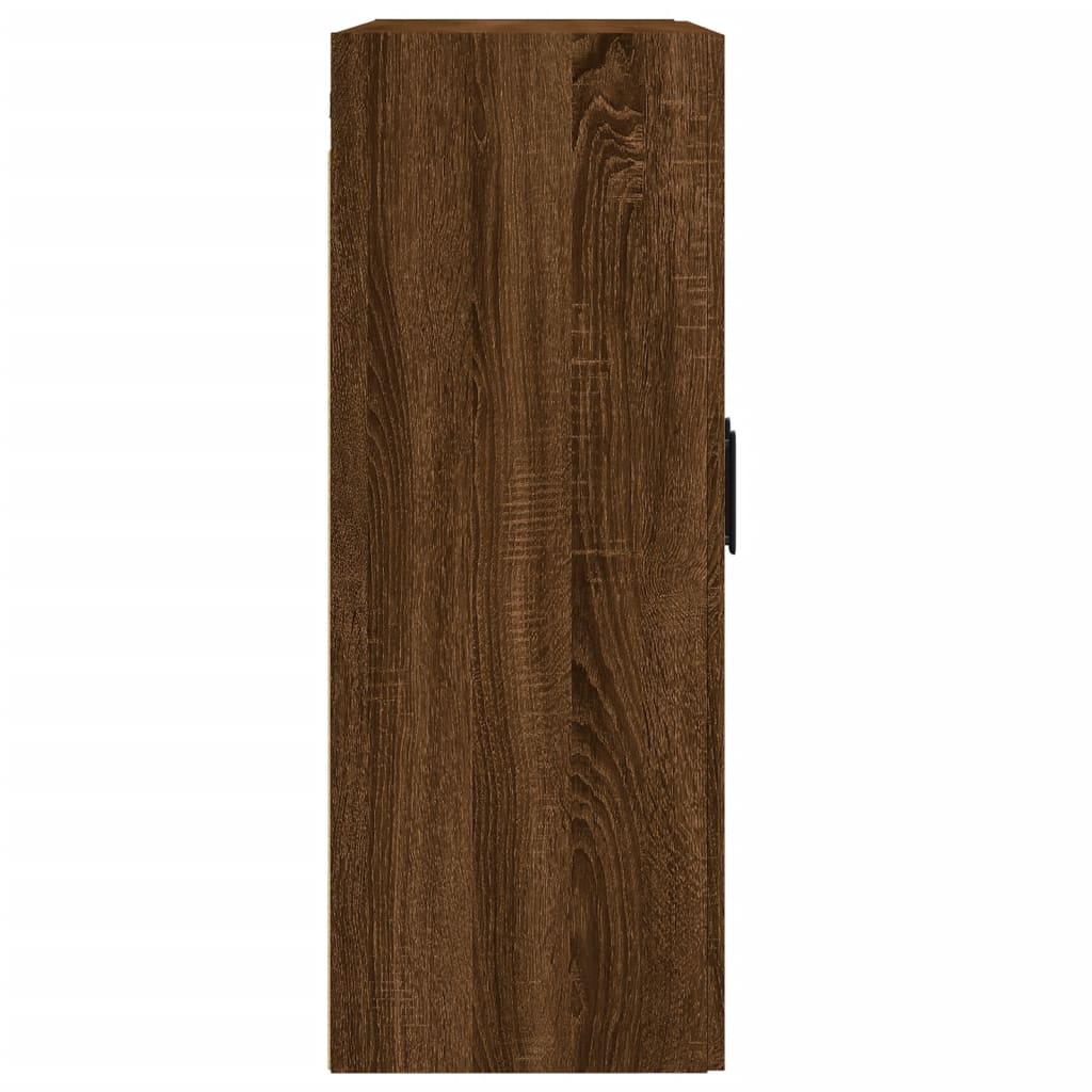 Hangkasten 2 st bewerkt hout bruin eikenkleur is nu te koop bij PeponiXL, paradijselijk wonen!