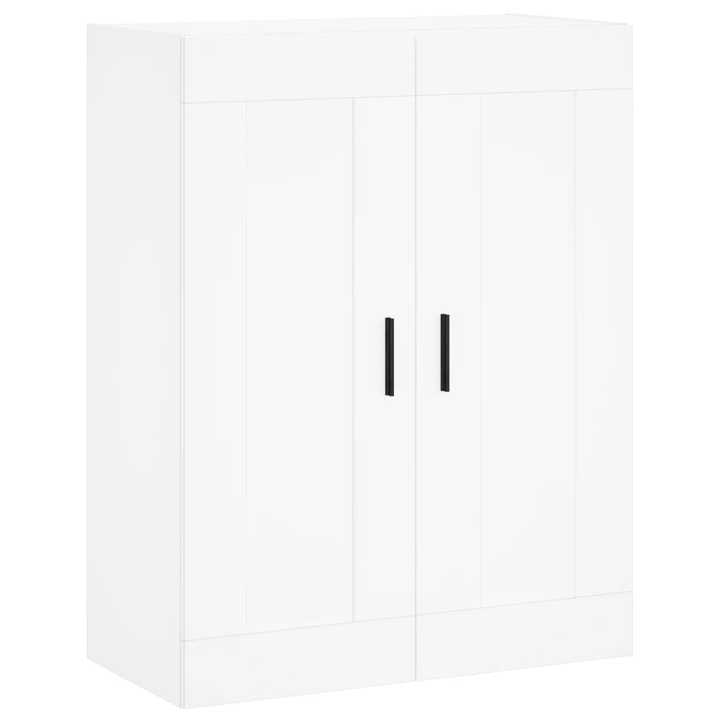 Hangkasten 2 st bewerkt hout wit is nu te koop bij PeponiXL, paradijselijk wonen!