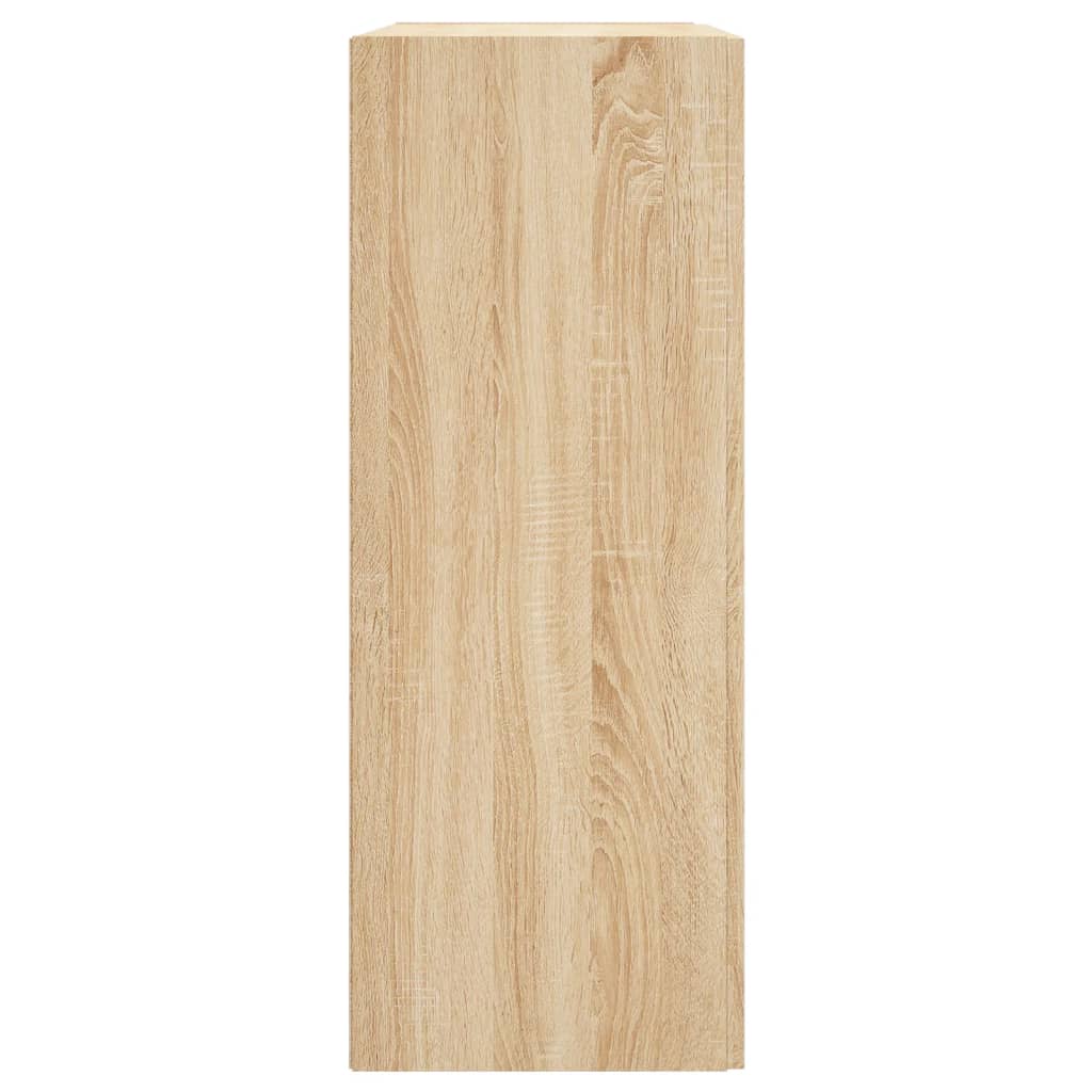 Hangkasten 2 st bewerkt hout sonoma eikenkleurig is nu te koop bij PeponiXL, paradijselijk wonen!