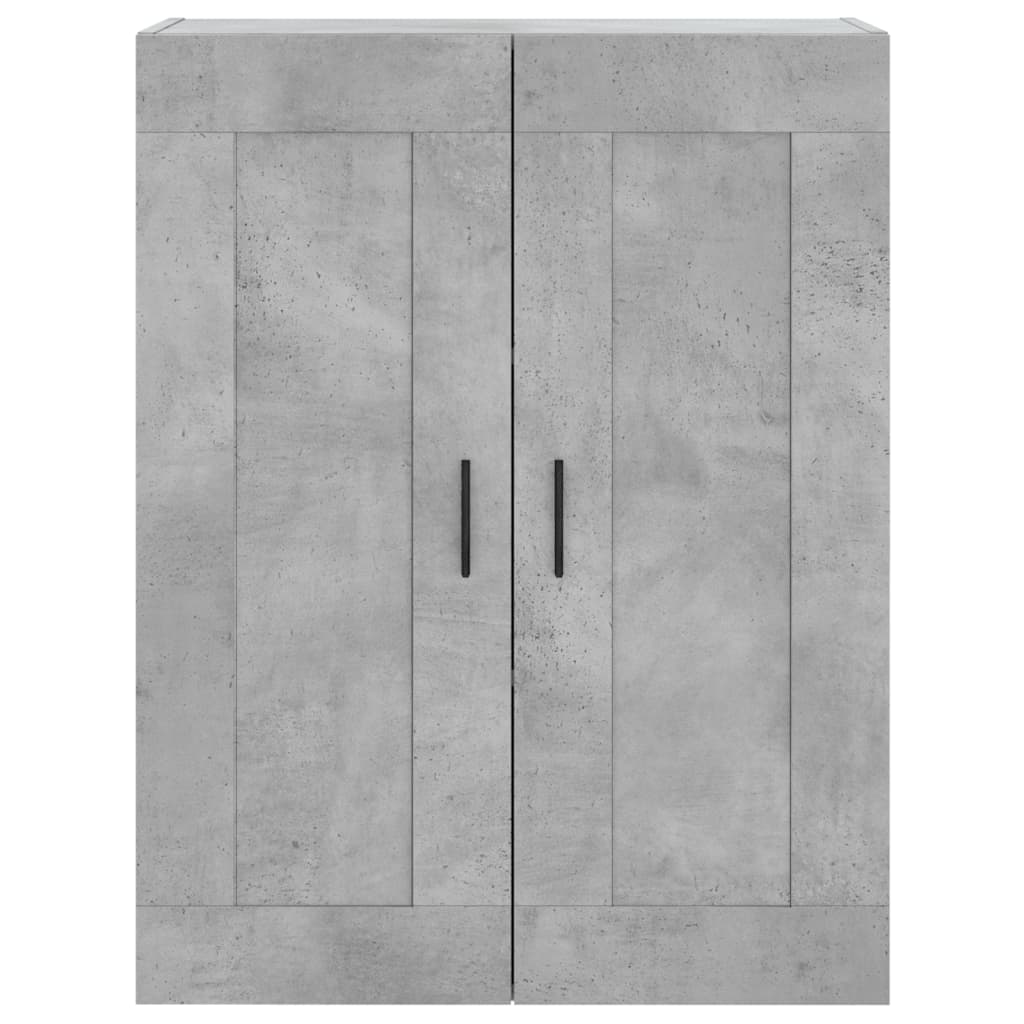 Hangkasten 2 st bewerkt hout betongrijs is nu te koop bij PeponiXL, paradijselijk wonen!