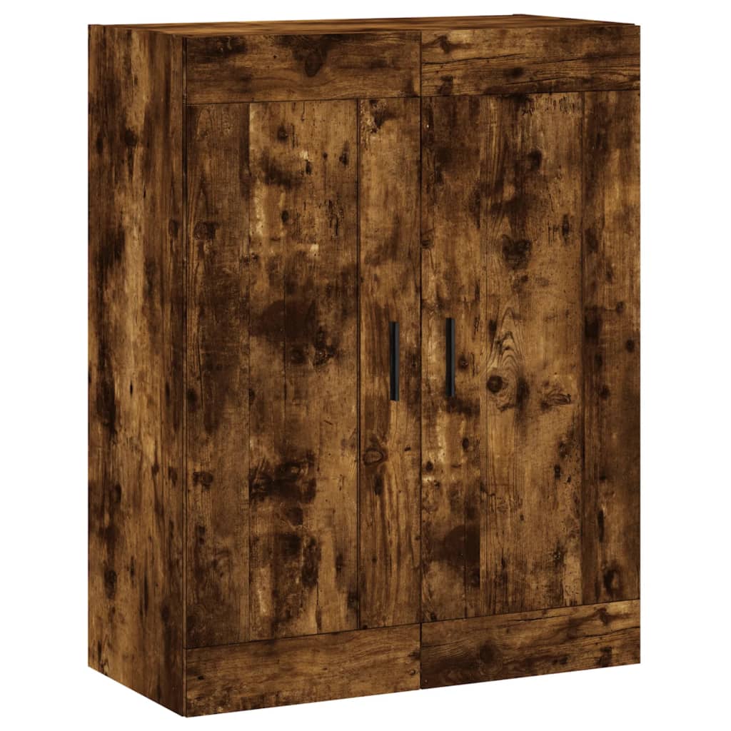 Hangkasten 2 st bewerkt hout gerookt eikenkleurig is nu te koop bij PeponiXL, paradijselijk wonen!