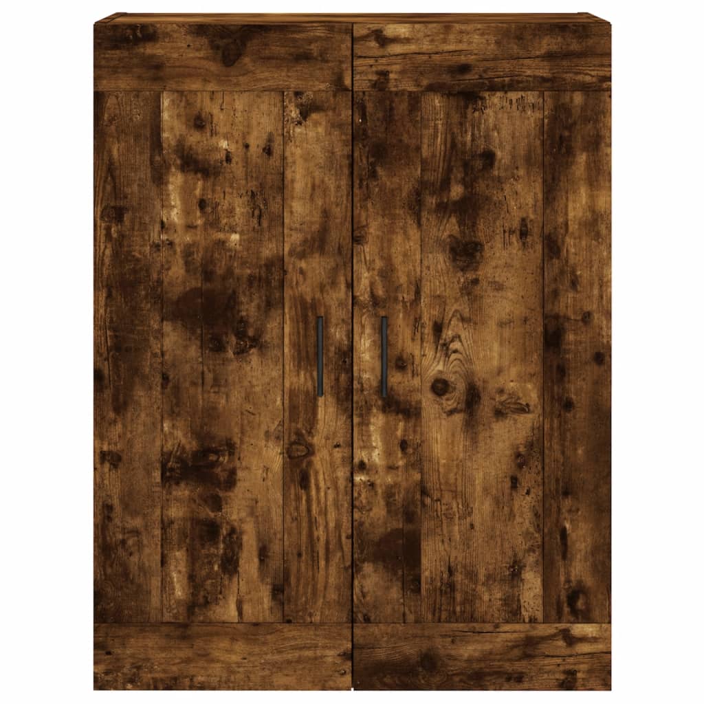 Hangkasten 2 st bewerkt hout gerookt eikenkleurig is nu te koop bij PeponiXL, paradijselijk wonen!