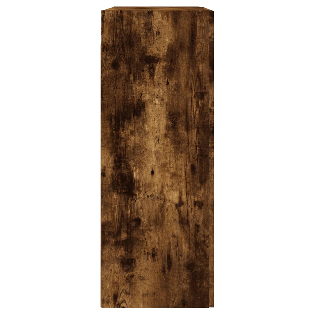 Hangkasten 2 st bewerkt hout gerookt eikenkleurig is nu te koop bij PeponiXL, paradijselijk wonen!