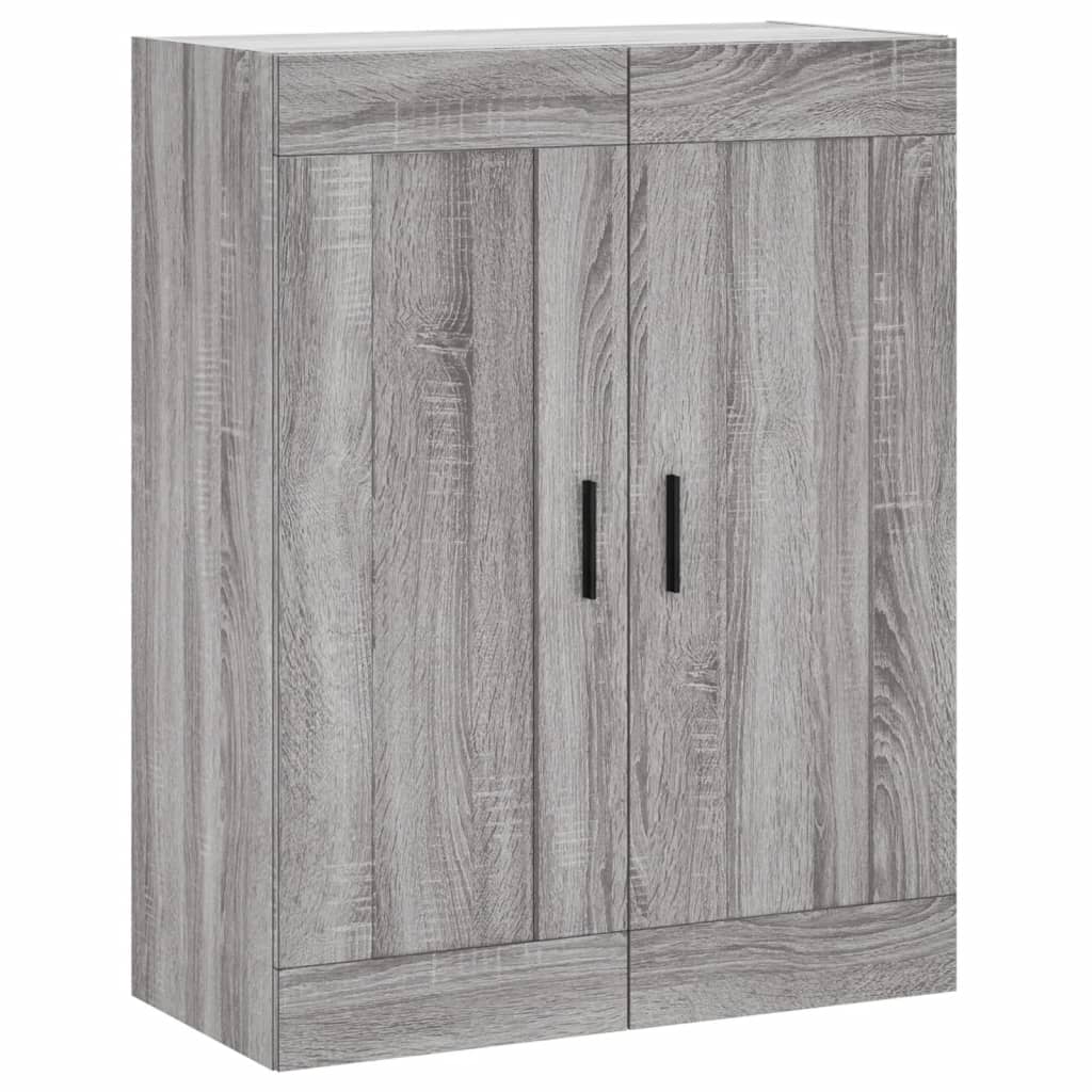 Hangkasten 2 st bewerkt hout grijs sonoma eikenkleurig is nu te koop bij PeponiXL, paradijselijk wonen!