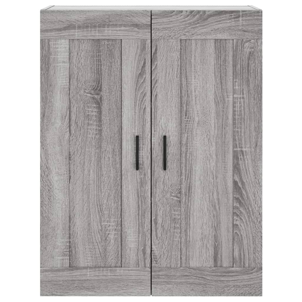 Hangkasten 2 st bewerkt hout grijs sonoma eikenkleurig is nu te koop bij PeponiXL, paradijselijk wonen!