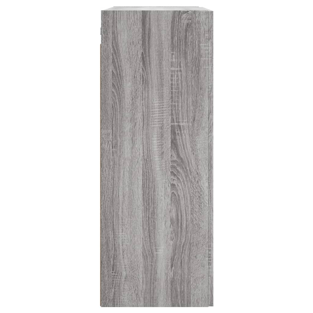 Hangkasten 2 st bewerkt hout grijs sonoma eikenkleurig is nu te koop bij PeponiXL, paradijselijk wonen!